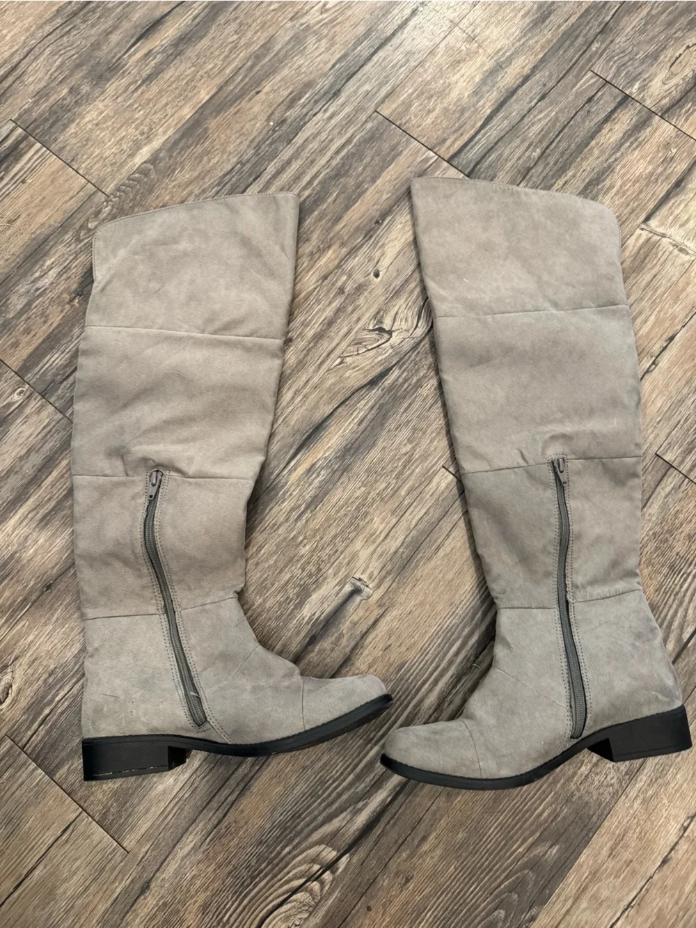 American Eagle Outfitters Taupe Knee-High Suede Boots